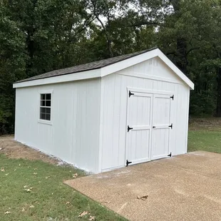 Finished 12x20 garage.