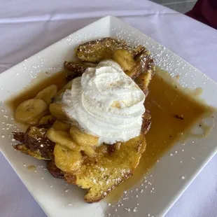 Banana fosters French toast