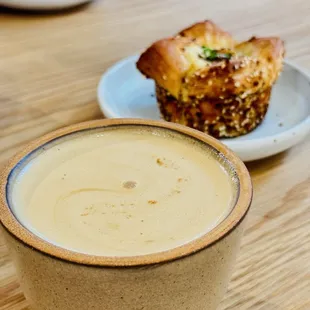 My cappuccino + everyday croissant