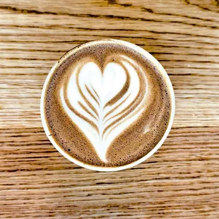 A normal cup of coffee, made with love.