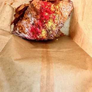 Pistachio and Raspberry Croissant