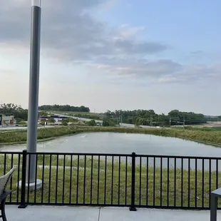 The lake could use a waterfall