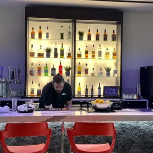Theater &amp; patio bar