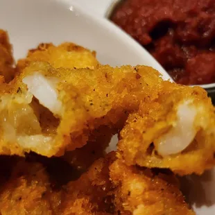 Thick breading on calamari