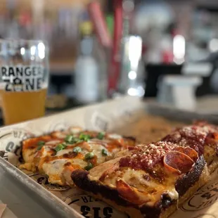 We shared a Buffalo Chicken pizza and Detroit Classic...I&apos;m a fan of the classics!