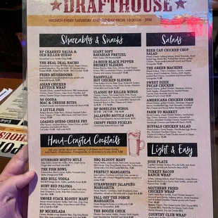 The menu as of Friday, May 12, 2023.