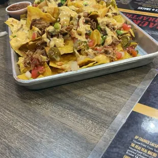 Pulled pork nachos