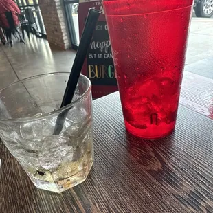 Empty drinks