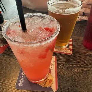 Cherry Limeade and Draft IPA