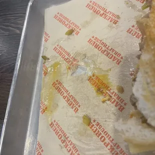 Egg run off from patty melt