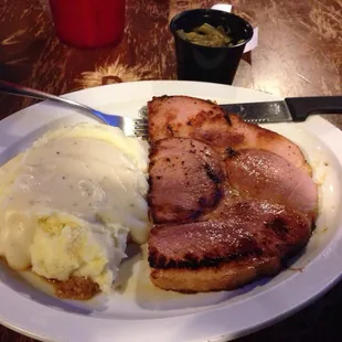 Ham steak special. Very generous.