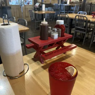 Table &amp; interior.