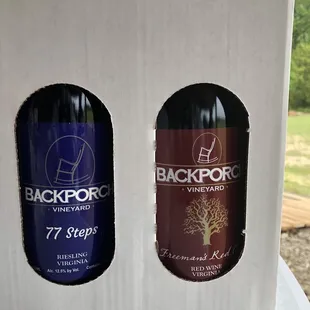 two bottles of wine