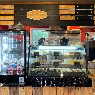 a display of pastries and pastries