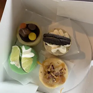 Pumpkin praline, key lime, Reese's, Oreo