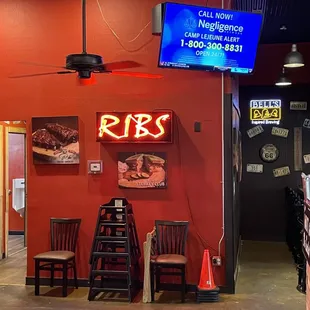 the inside of a restaurant