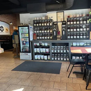 the inside of a coffee shop