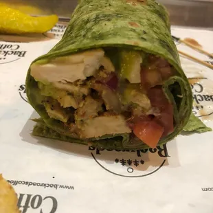 Southwest chicken wrap