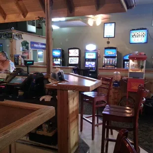 people sitting at the bar