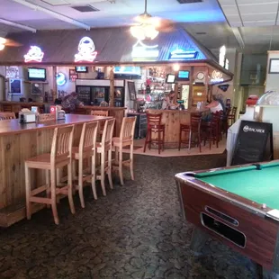a pool table
