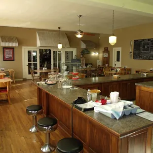 Inside the Back Room Cafe.