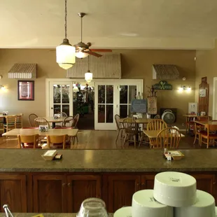 Inside the Back Room Cafe.