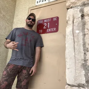 Classic bar entrance.