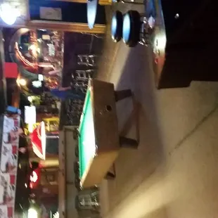 Pool and a really cool wood bar