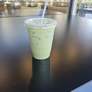 Iced Vanilla Matcha Latte