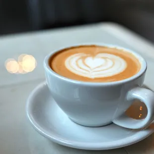 a cup of cappuccino