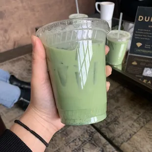Blueberry Key Lime Matcha Latte