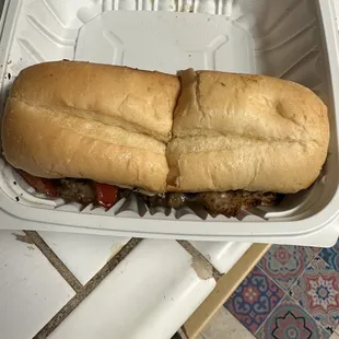 Full Philly cheese steak order!.....