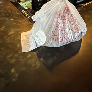 Order ready and received....