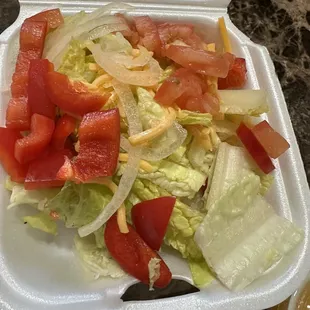 Side salad instead of fries.....