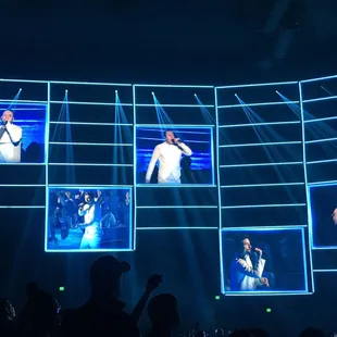 The boys on the screen