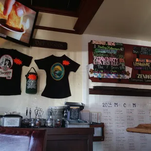 Burr list and titty shirts