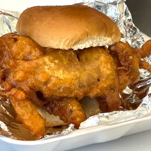 Soft shell crab sandwich