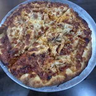 Bbq chicken pizza. It&apos;s the best pizza here I would say. Like always taste soooo goooooddddd
