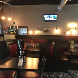 a view of the dining area