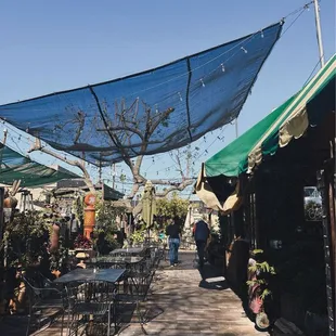 Patio seating area