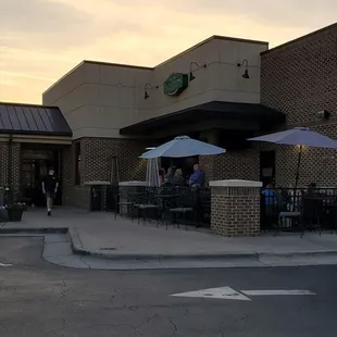 outside