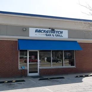 the front of the building