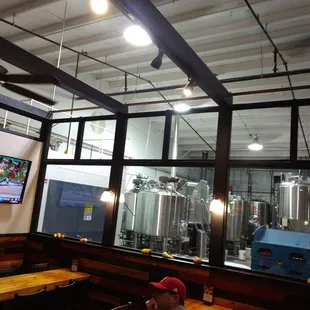 Tasting room and vats