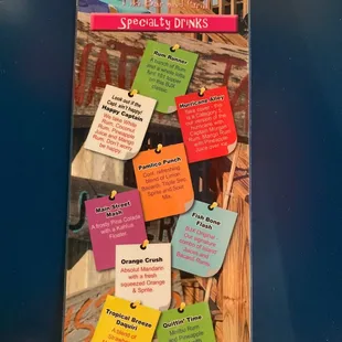 the menu