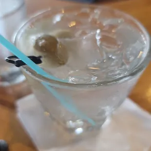 Vodka and olives