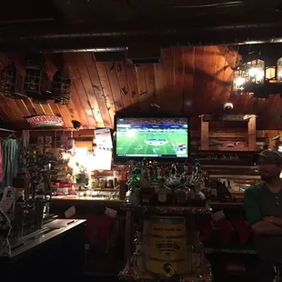 two people watching tv