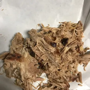 Very dry pulled pork