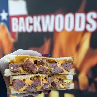 Sausage Cheese Sandwich  IG: @the.weekend.foodie