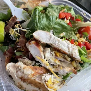 They packed the southwest salad.