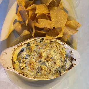 Seafood Spinach and Artichoke Dip appetizer